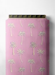 Palm nature style with pink,green colors