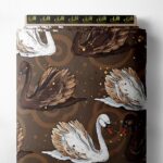 Swan animal style with brown,white colors