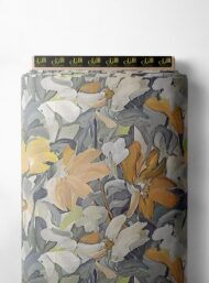 Petal flower style with yellow,grey colors