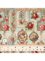 Rose flower style with pink,green colors - Image 5