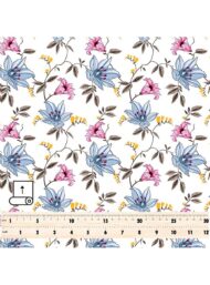 Bloom flower style with blue,pink colors - Image 5