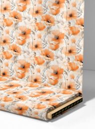 Bloom flower style with orange,white colors - Image 4