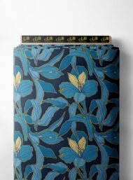 Petal flower style with blue,yellow colors