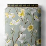 Petal flower style with white,yellow colors