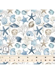 Starfish ocean and sky style with blue,white colors - Image 5