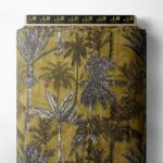 Palm nature style with grey,yellow colors