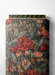 Petal flower style with red,green colors