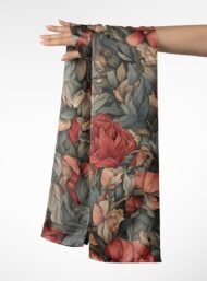 Petal flower style with red,green colors - Image 3