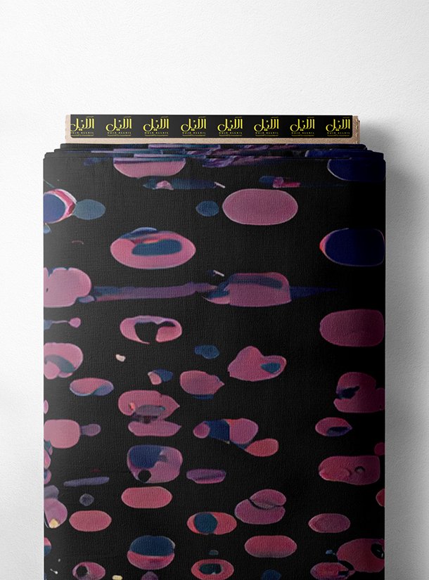 LAI01-2586_1.jpg Circle abstract style with black,pink colors - Image 1