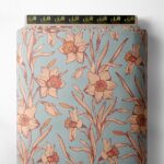 Bloom flower style with pink,green colors