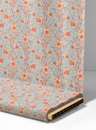 Bloom flower style with pink,green colors - Image 4