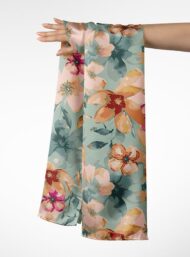 Petal flower style with pink,green colors - Image 3