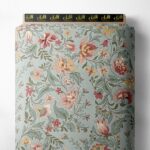 Leaf flower style with green,pink colors