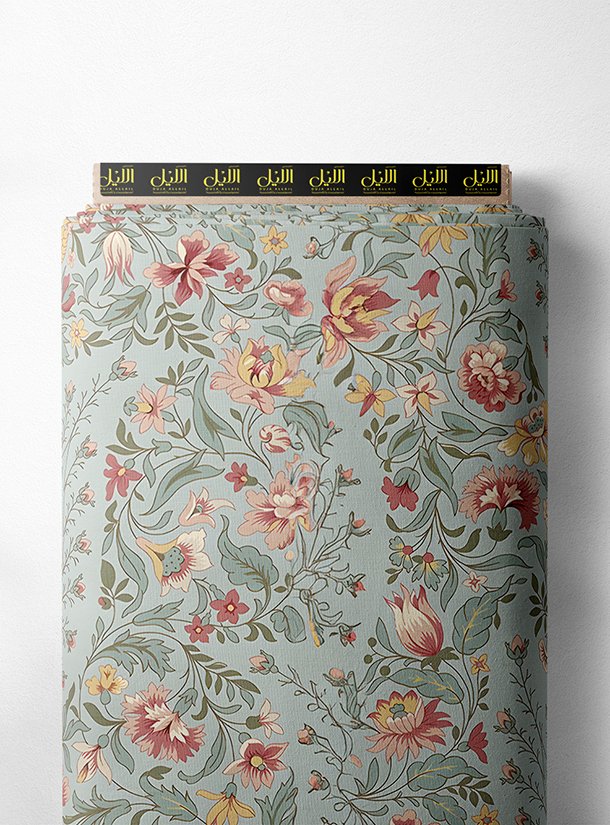 LAI01-2594_1.jpg Leaf flower style with green,pink colors - Image 1