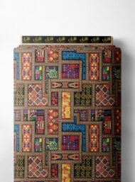 Colorful mixed style with red,blue colors