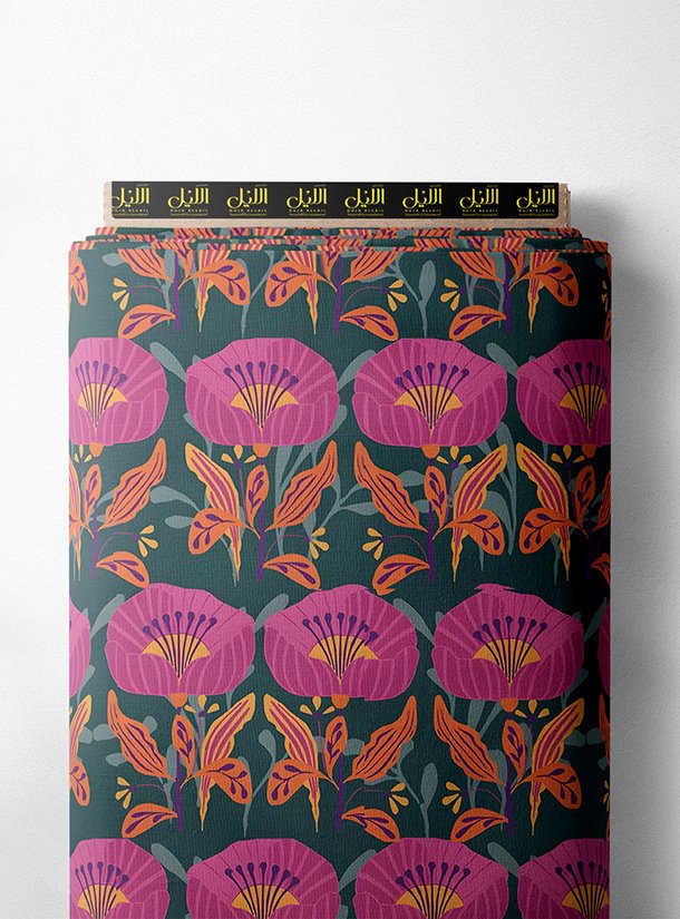 LAI01-2598_1.jpg Bloom flower style with pink,green colors - Image 1