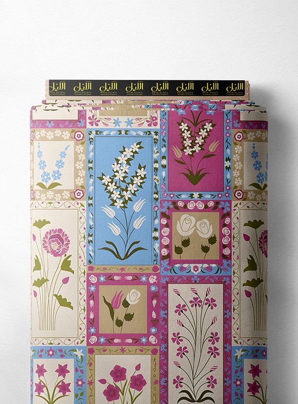 LAI01-2600_1.jpg Bloom flower style with pink,blue colors - Image 1