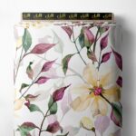 Petal flower style with yellow,green colors