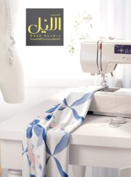 Bow flower style with blue,white colors - Image 7