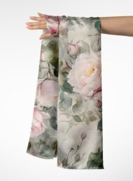 Rose flower style with pink,green colors - Image 3