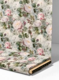 Rose flower style with pink,green colors - Image 4