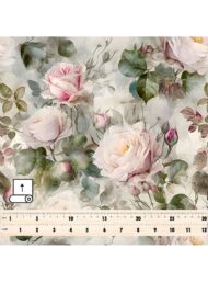 Rose flower style with pink,green colors - Image 5