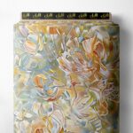 Bloom flower style with orange,yellow colors