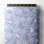 Petal flower style with blue,white colors