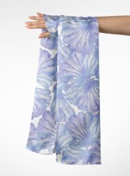 Petal flower style with blue,white colors - Image 3