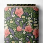 Petal flower style with pink,green colors