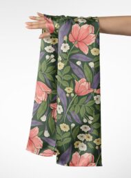 Petal flower style with pink,green colors - Image 3