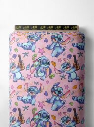 Character animal style with blue, pink colors