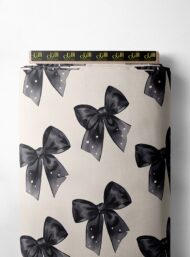 Bow others style with black, white colors