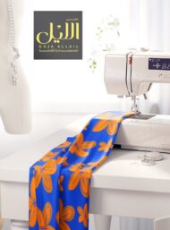 Bloom flower style with blue, orange colors - Image 7