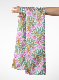 Petal flower style with pink,green colors - Image 3