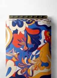 Flower others style with red,blue colors