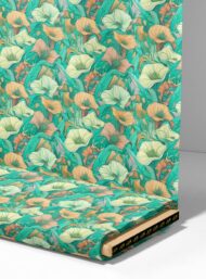 Bloom flower style with green,orange colors - Image 4