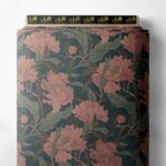 Petal flower style with pink,green colors