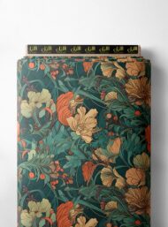 Petal flower style with orange,green colors