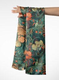 Petal flower style with orange,green colors - Image 3