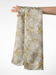 Leaf flower style with brown,white colors - Image 3