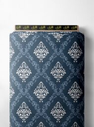 Ornament classic style with blue, white colors