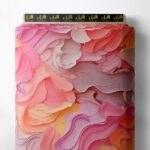 Layer abstract style with pink,orange colors