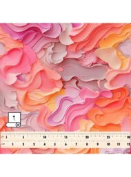 Layer abstract style with pink,orange colors - Image 5