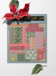 Leaf mixed style with green,pink colors - Image 6