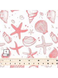 Shell ocean and sky style with pink, white colors - Image 5