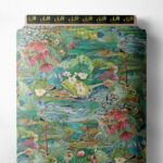 Flower nature style with green,pink colors