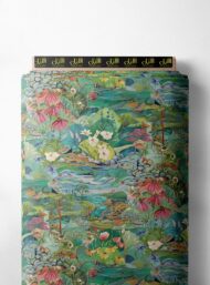 Flower nature style with green,pink colors