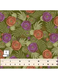 Rose flower style with purple,brown colors - Image 5