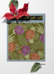 Rose flower style with purple,brown colors - Image 6